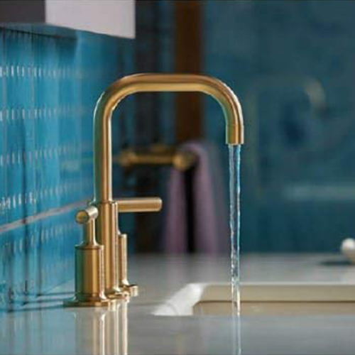 ODM Gold Cupc Badezimmer-Waschtischmischer Badezimmerschrank Wasserhahn 3-Loch-Waschtischarmatur