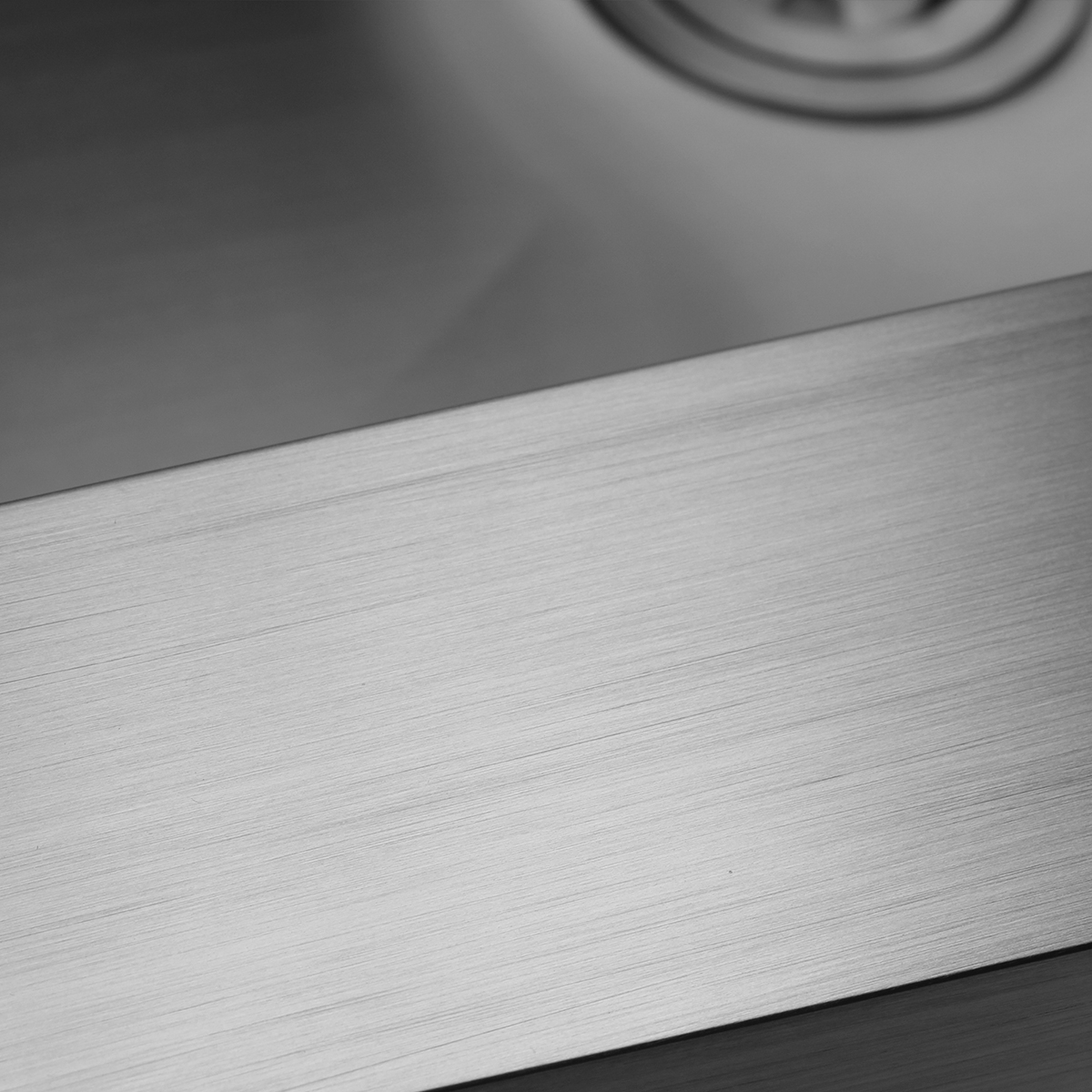 Edelstahl-PVD-NANO-Küchenspüle mit Abflussplatte, unterer Gitterablauf