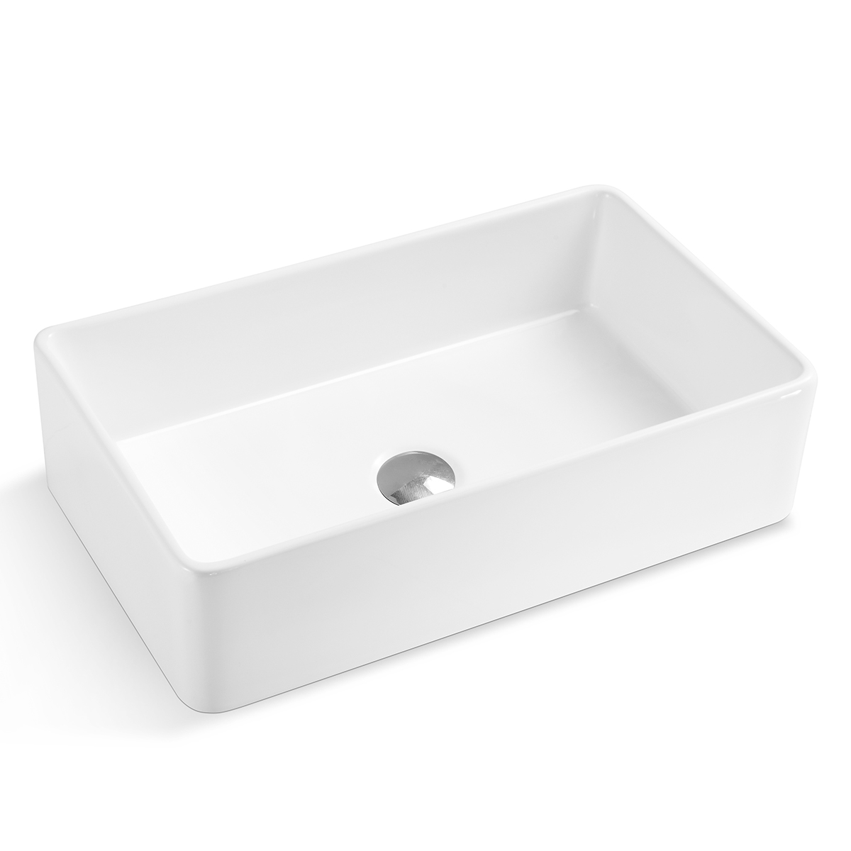 33-Zoll-Keramik-Porzellan-Schamotte-Einzelschüssel Bauernhaus-weiße umkehrbare Küchenspüle